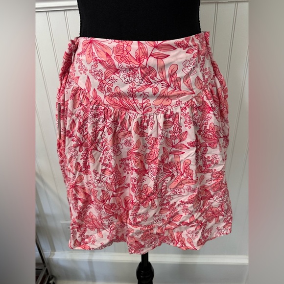 NWT Abound Drop Waist Pink Dandy Scroll Miniskirt ~ Large 🌸 - Picture 3 of 8